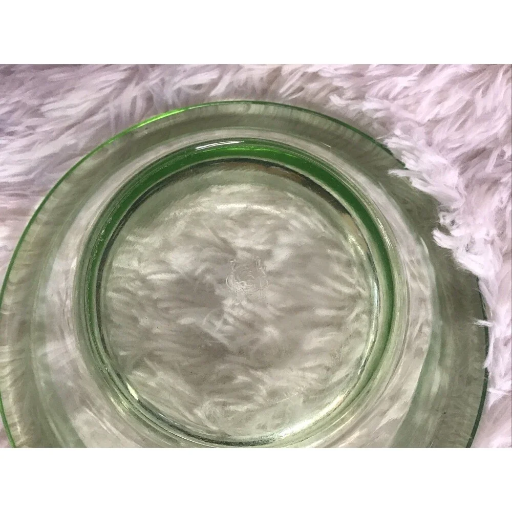 Hemingway Glass Uranium Bowl Mid Century Depression Glows
